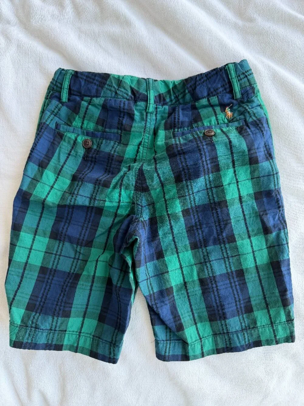Boys Polo Ralph Lauren Plaid Bermuda Shorts